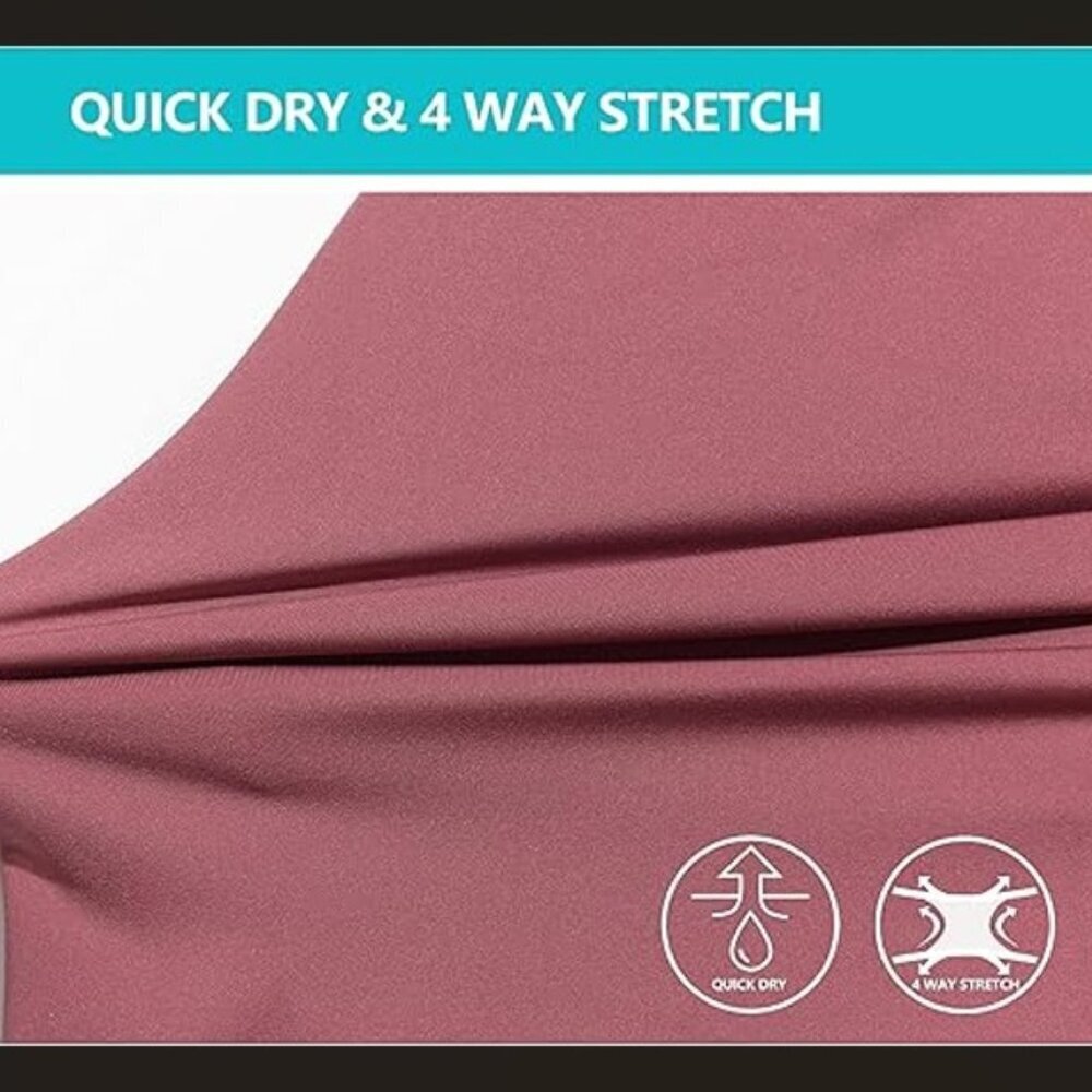 Little Donkey Andy - Women's quick dry tennis/golf dress, Wine Red color (mauve) - Picture 4 of 14